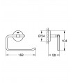 Bau portarrollos sin tapa Grohe (40457001)