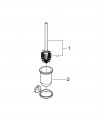 Suporte para escova de vaso sanitário de parede Bau Grohe (40463001)