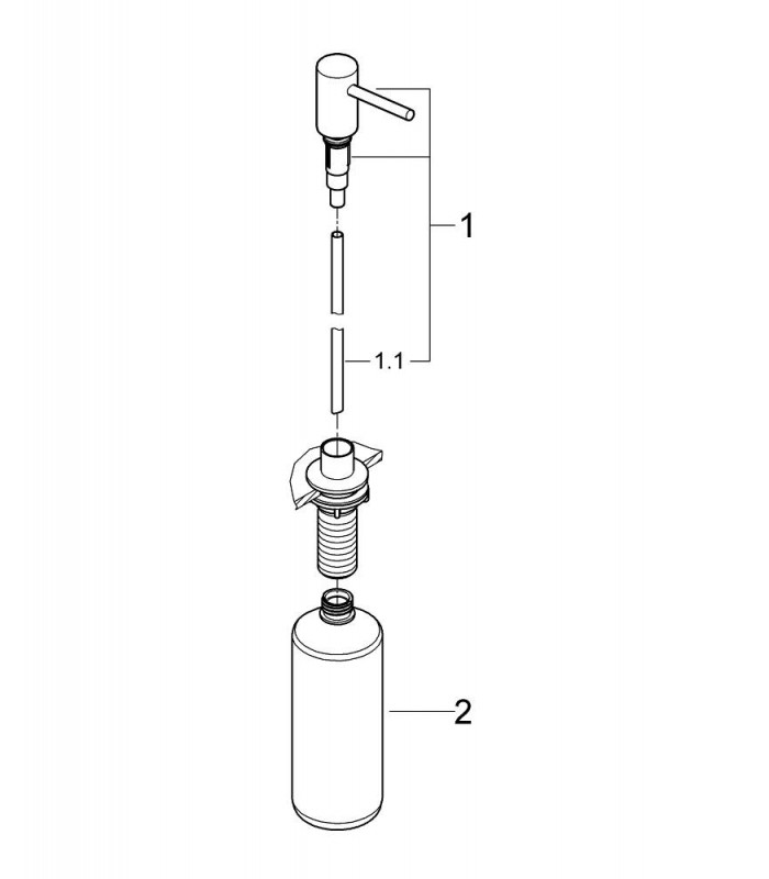 Compra online Dosificador Cosmo jabón encim.cocina STL Grohe (40535DC0) en oferta al mejor precio