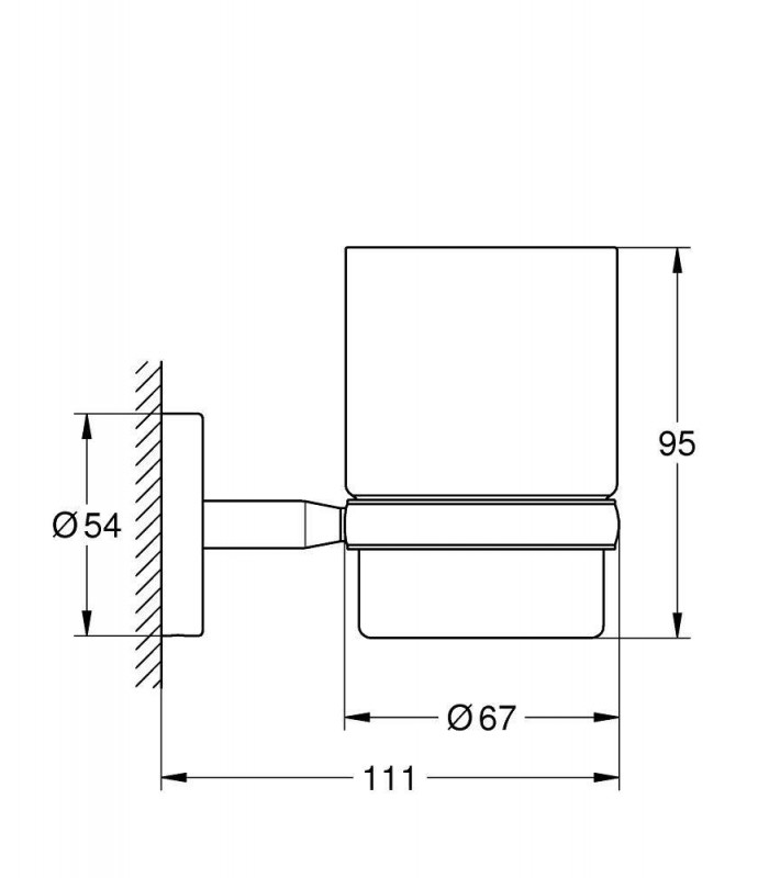Compra online Bau soporte para vaso o dispensador de jabon Grohe (40585001) en oferta al mejor precio