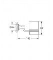 Essentials Auth soporte para vaso y dispensador de jabon Grohe (40652001)