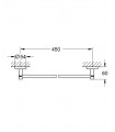 Essentials Toallero 450 mm, Super Steel Grohe (40688DC1)