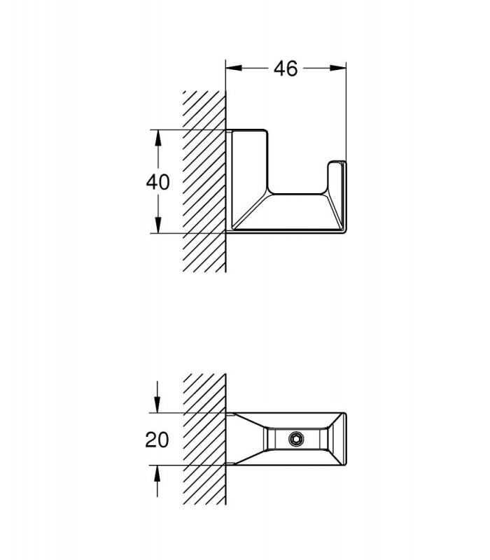 Compra online Selection Cube colgador Grohe (40782000) en oferta al mejor precio