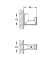 Selection Cube colgador Grohe (40782000)