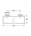 Essentials Repisa de cristal 380mm Grohe (40799001)