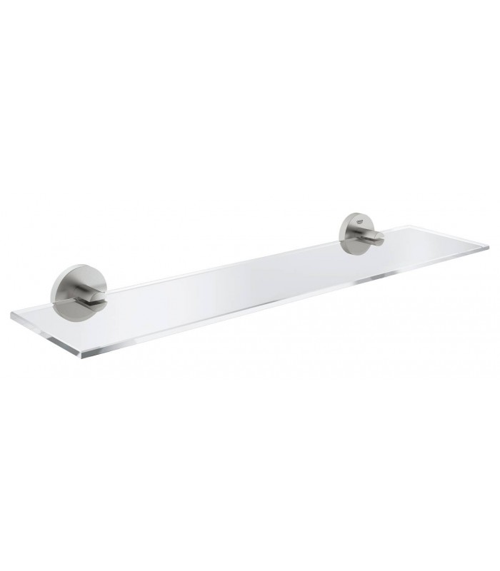 Compra online Prateleira de vidro Essentials 600mm, Super Steel Grohe (40799DC1) en oferta al mejor precio