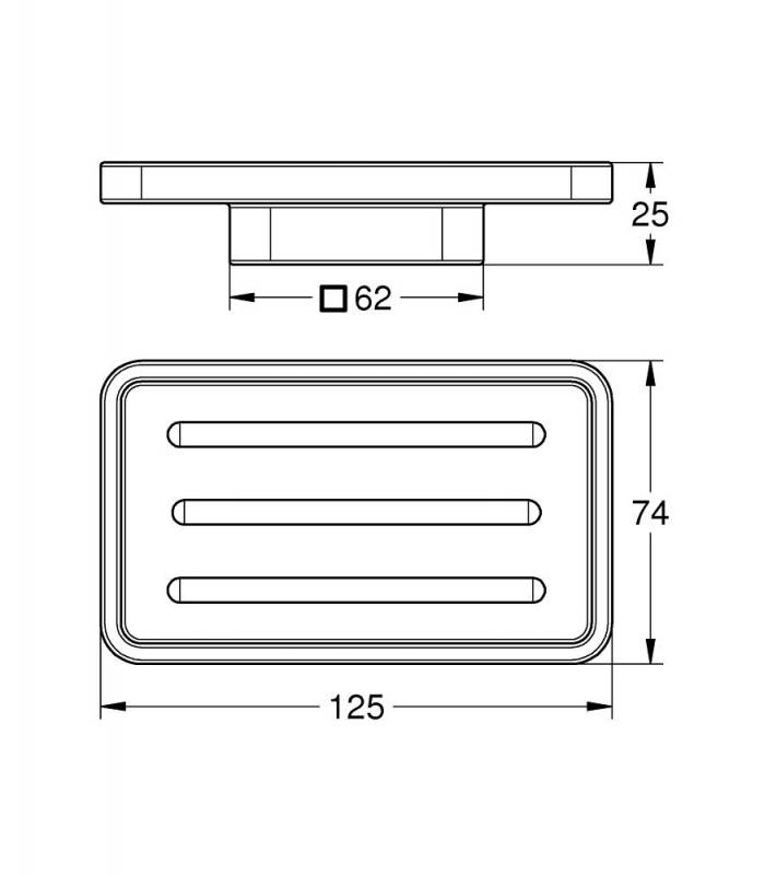 40865000 Grohe Selection Cube soporte