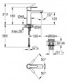 Lineare monom Lavabo S cuerpo liso y push open Grohe (23106001)