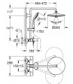 Grohe Euphoria 260 - Sistema de bañera y ducha con termostato, alcachofa 260 mm con tres chorros y teleducha de 110 mm