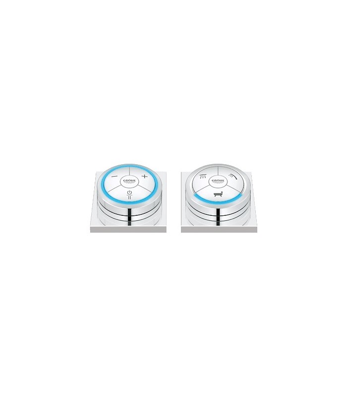 Compra online Misturadora de lavatório GROHE Controlador digital GROHE e desviador digital para banheiro com base quadrada en oferta al mejor precio