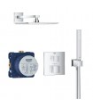 Grohe Conjunto completo: Ducha mural Cube, term empotradootrado, set soporte  (34741000)