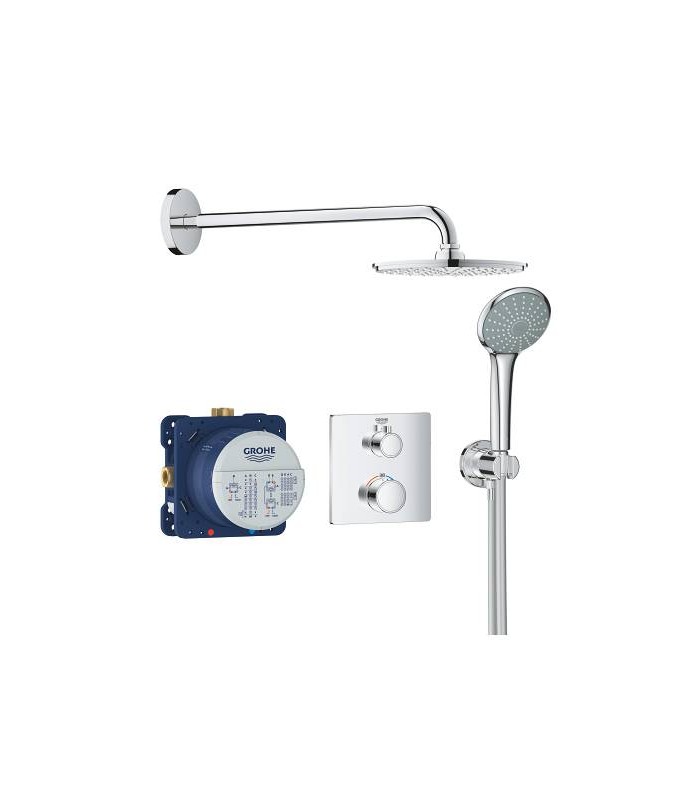 Compra online Grohe Conjunto completo Rainshower 210+Grohtherm new Square + set Euphoria  (34734000) en oferta al mejor precio