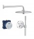 Grohe Conjunto completo Smartcontrol Euph 260 chuveiro de parede, redondo sc com suporte (34744000)