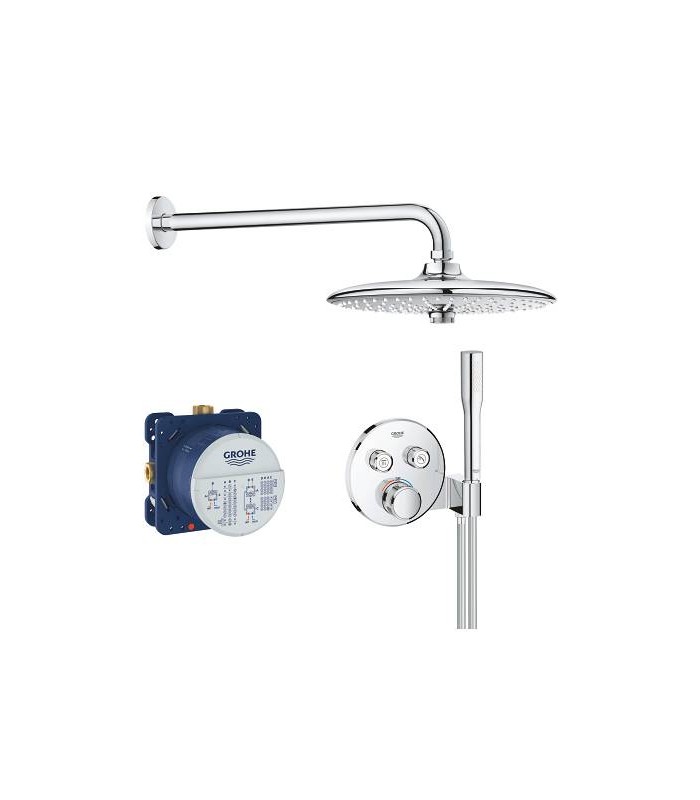 Compra online Grohe Conjunto completo Smartcontrol ducha mural Euph 260, sc redondo con soporte  (34744000) en oferta al mejor precio