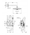 Grohe Conjunto completo Smartcontrol ducha mural Euph 260, sc redondo con soporte  (34744000)