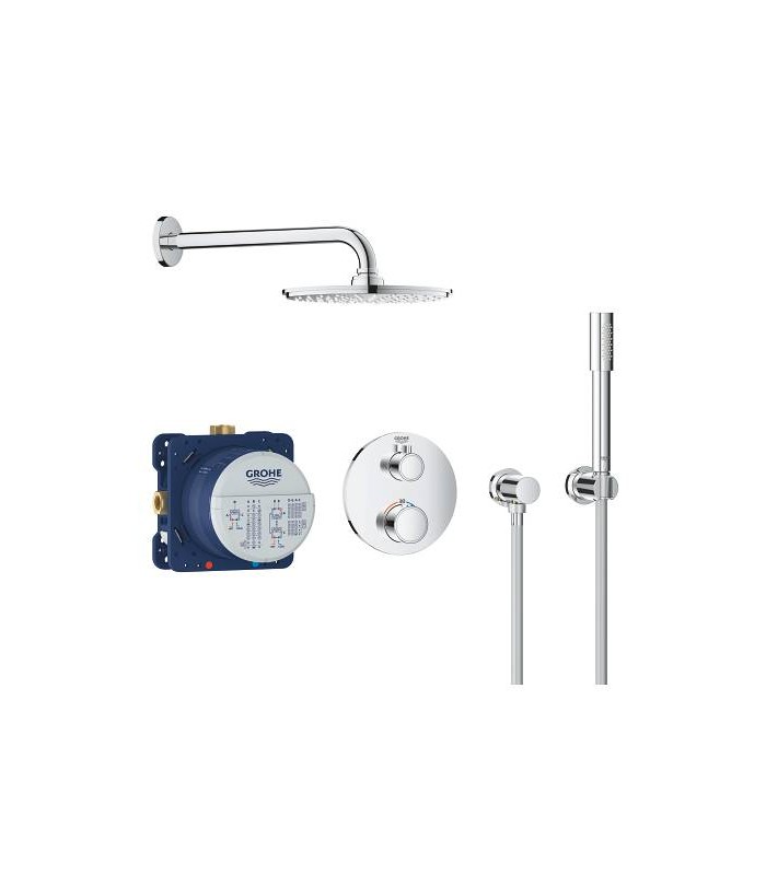 Compra online Grohe Conjunto completo Rainshower 210+Grohtherm new Round + set Sena  (34732000) en oferta al mejor precio