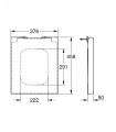 Assento e tampa de fechamento suave Grohe Cube (39488000)