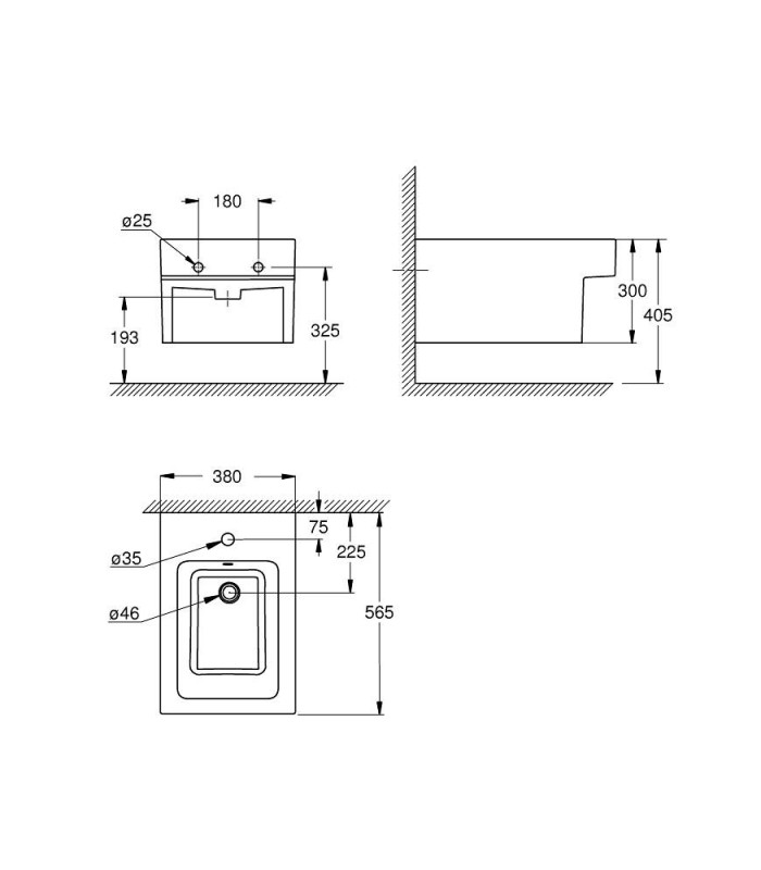 Compra online Bidé suspenso Grohe Cube (3948600H) en oferta al mejor precio