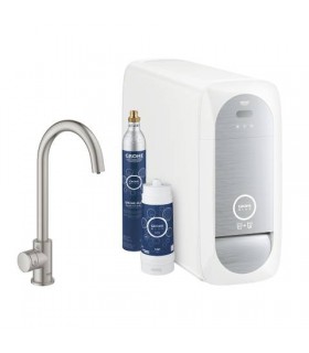 Grohe  Blue Home Mono caño C Supersteel  (31498DC1)