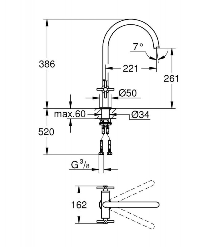 Compra online Grohe  ATRIO New monomando fregadero  (30362DC0) en oferta al mejor precio