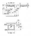 Lavatório suspenso Grohe Cube 50 cm (3947400H)
