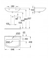 Lavatório suspenso Grohe BAU 65 (39420000)