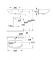 Lavatório suspenso Grohe BAU 60 (39421000)
