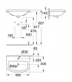 Lavatório embutido Grohe BAU55 (39422000)