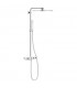 Grohe Sistema de ducha Smartactive 310 Multijet termostato DUO Cuadrado 3 vias blanco  (26508LS0)