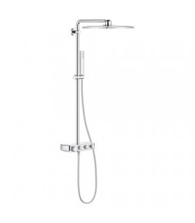 Sistema de chuveiro Grohe Smartactive 310 Multijet DUO Termostato quadrado 3 vias (26508000)