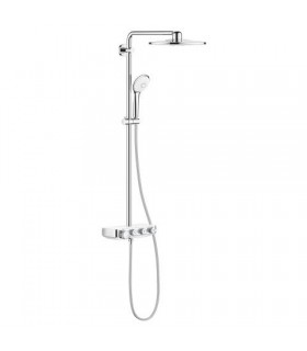 Sistema de chuveiro Grohe Smartactive 310 Multijet DUO Termostato redondo de 3 vias (26507LS0)