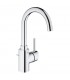 Misturadora monocomando para lavatório Grohe Concetto 35mm com válvula de descarga L Zero zinco e chumbo (32629002)
