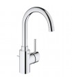 Misturadora monocomando para lavatório Grohe Concetto 35mm com válvula de descarga L Zero zinco e chumbo (32629002)