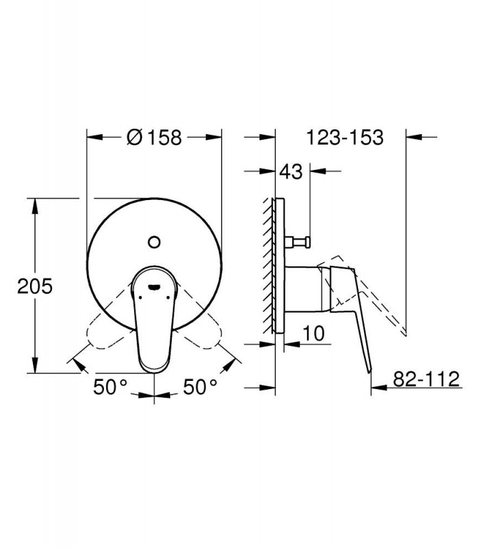 Compra online Misturador monocomando Grohe Eurodisc Cosmo com desviador de 2 vias (24056002) en oferta al mejor precio