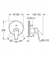Misturador monocomando Grohe Eurodisc Cosmo com desviador de 2 vias (24056002)