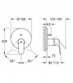 Misturadora monocomando Grohe Eurosmart Cosmo com desviador de 2 vias (24045000)