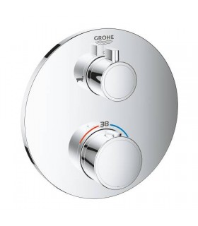 Termostato Grohe Grohtherm Round de 2 vias com banheira/chuveiro Aquadimmer (24077000)