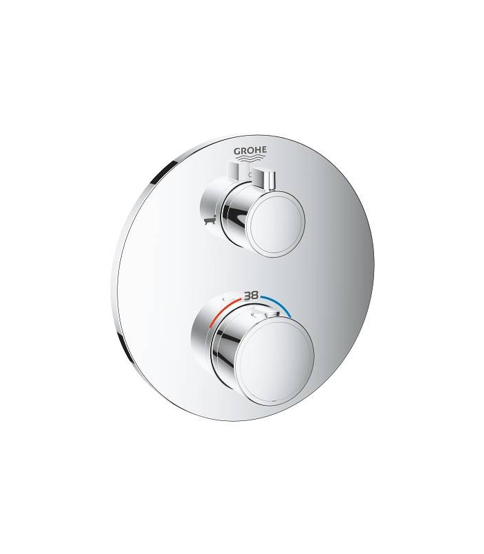 Compra online Grohe Grohtherm Termostato Round de 2 vías con Aquadimmer baño /ducha  (24077000) en oferta al mejor precio