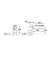 Saída de conexão WC Grohe 60 - 105 (39454000)