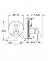 Grohe Lineare NEW Monomando con inversor de 3 vías  (24095001)