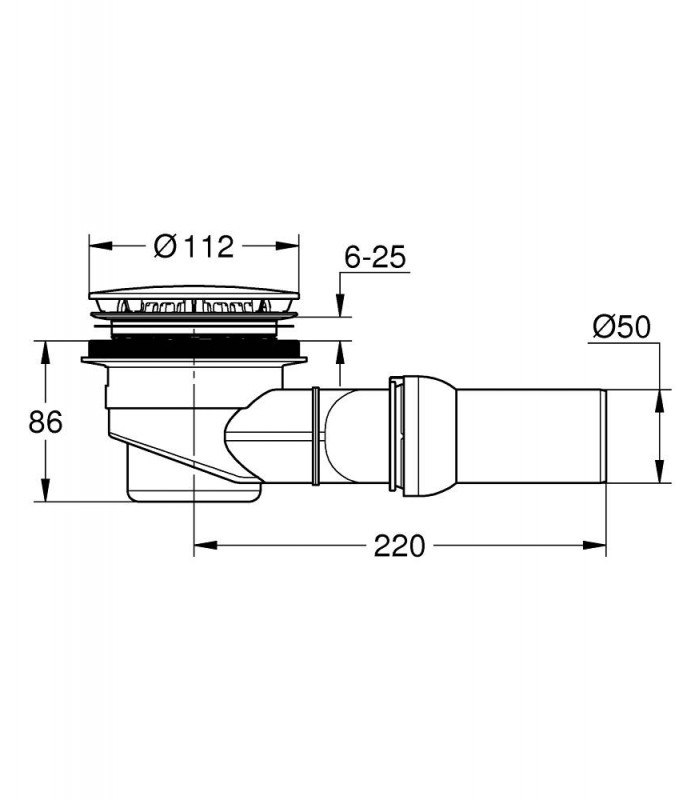 Compra online Grohe Ralo horizontal para bases de chuveiro universais (49534000) en oferta al mejor precio