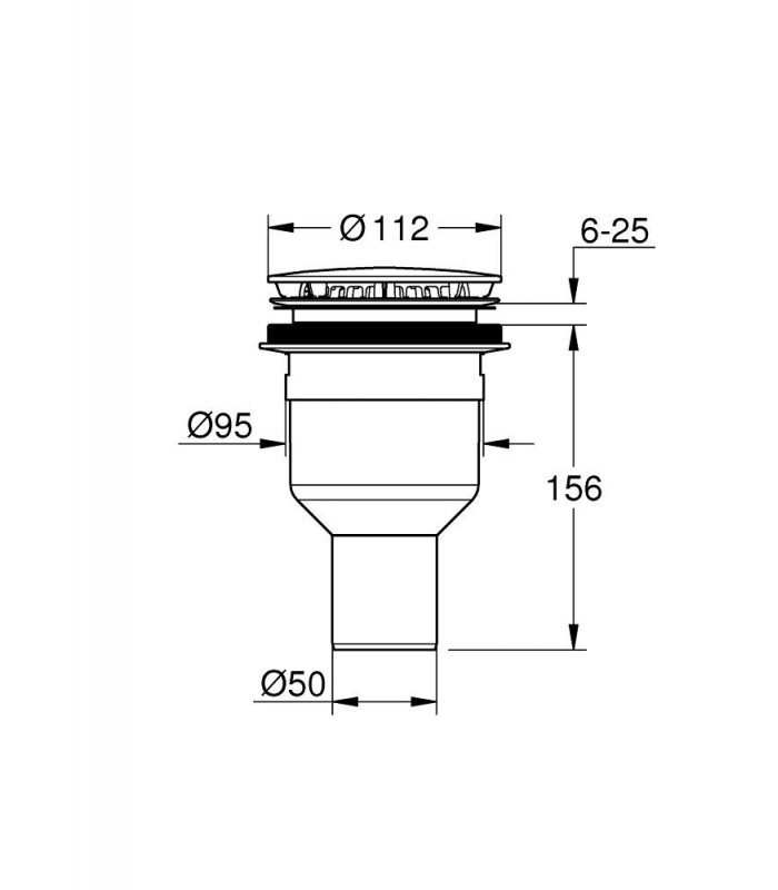 Compra online Grohe Desagüe vertical para platos de ducha universales  (49533000) en oferta al mejor precio