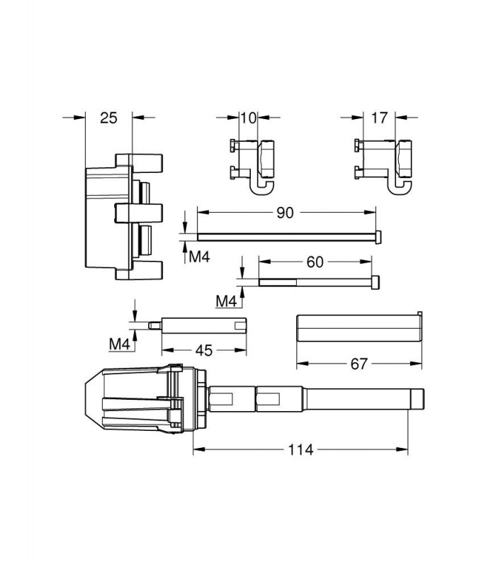 Compra online Grohe Extension Rapido SmartBox OHM Universal 50mm  (14057000) en oferta al mejor precio