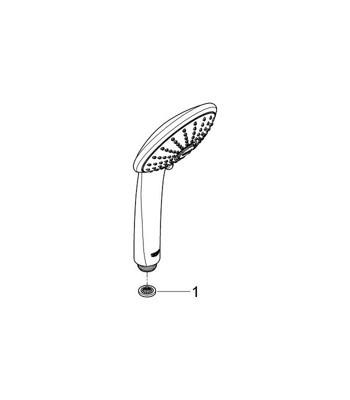 Compra online Chuveiro de mão com massagem Grohe Euphoria 110 3 jatos cromado (Ref. 27239001) en oferta al mejor precio