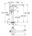 Misturador de banheira e chuveiro de chão Grohe PLUS (23846003)