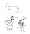 Grohe Conjunto completo Smartcontrol ducha mural Rsh 210, sc redondo con soporte  (34743000)