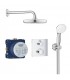 Grohe Conjunto completo Grohtherm Square termostato empotradoconducha mural 210 y set teleducha  (34729000)