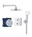 Grohe Conjunto completo Grohtherm Square termostato empotradoconducha mural 210 y set teleducha  (34729000)