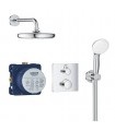 Grohe Conjunto completo Grohtherm Square termostato empotradoconducha mural 210 y set teleducha  (34729000)