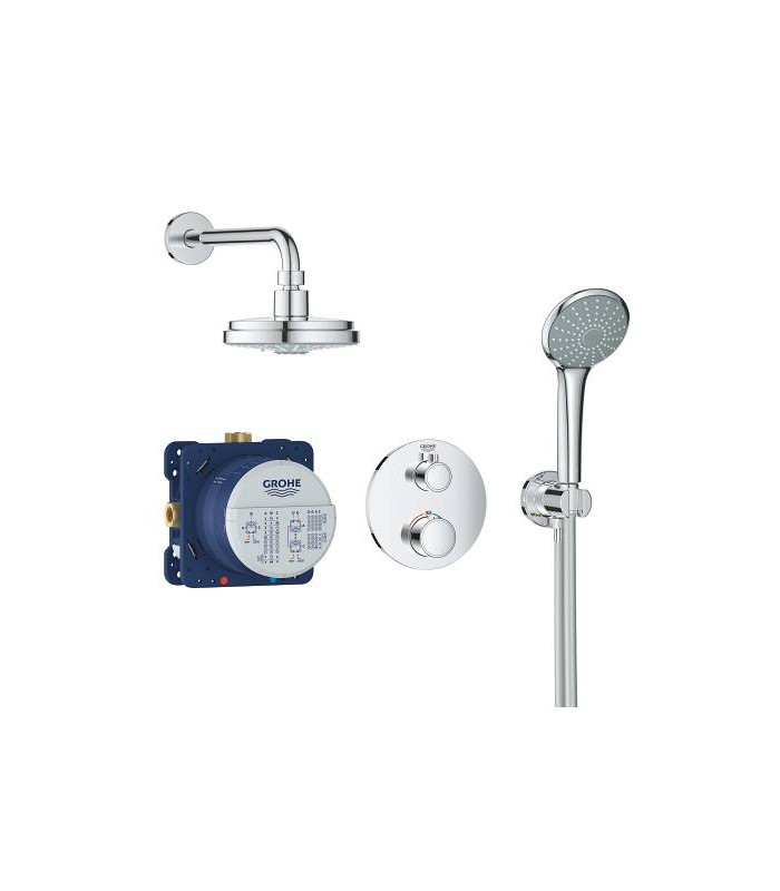 Compra online Grohe Conjunto completo Rainshower 210+Grohtherm new Round + set Euphoria  (34735000) en oferta al mejor precio